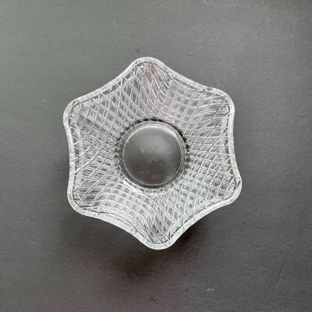 Set of 2 little cute glass candy bowls